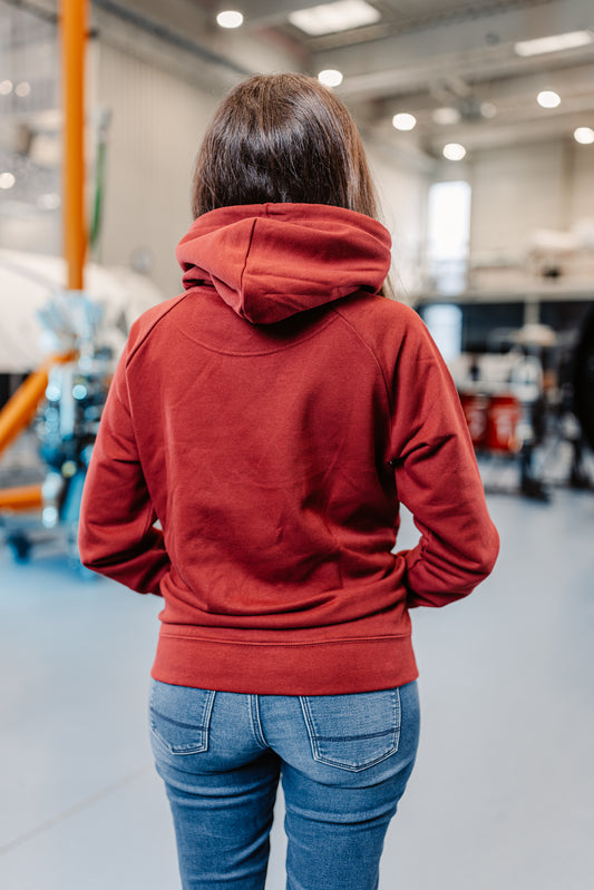Women Hoodie Isar Aerospace Burgundy