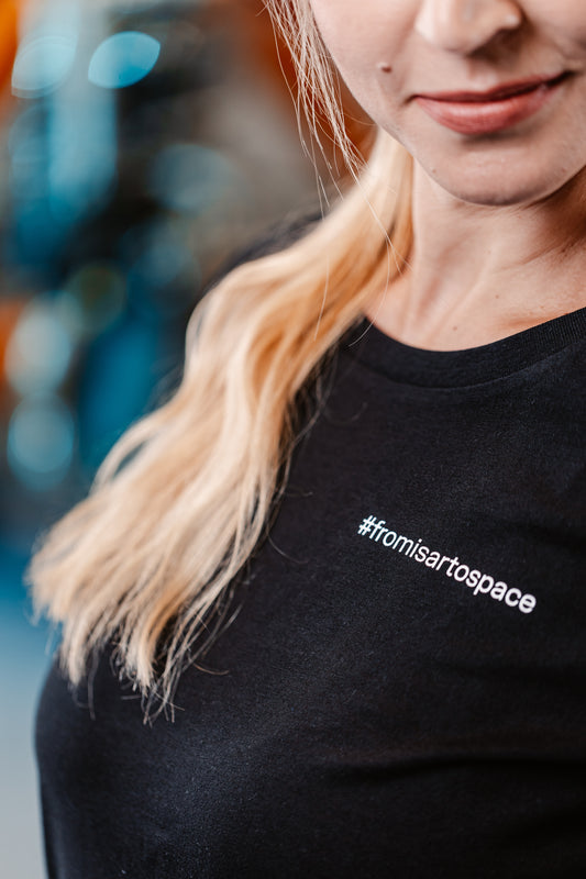 Women T-Shirt #fromisartospace Black