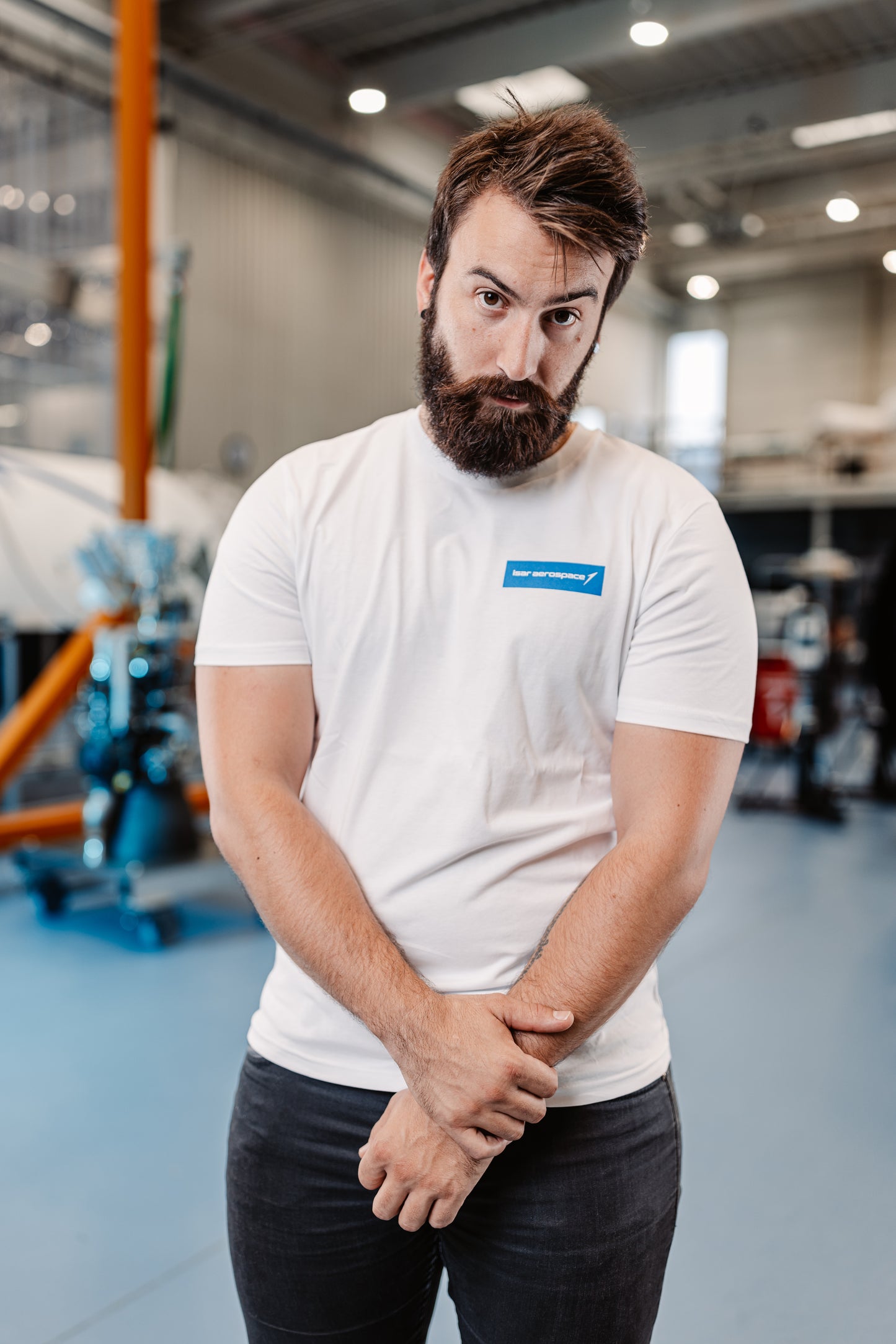Men T-Shirt Isar Aerospace White